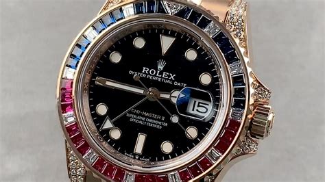 rolex gmt master ii diamond|Rolex GMT Master 2 diamonds.